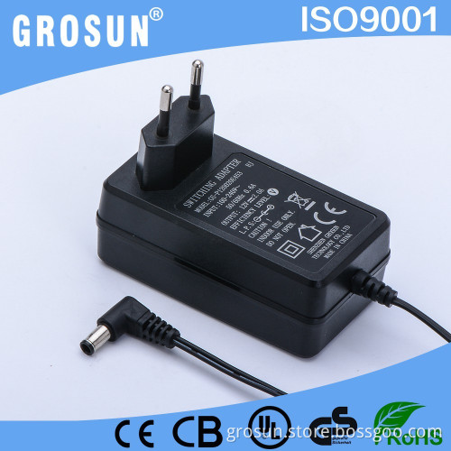 china guangdong adapter DC EU Plug dc 12v 2a power adapter 24W Wall Type AC DC Adapter with CE UL FCC